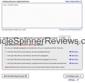 Spin Rewriter 9 Review - Article Spinner Reviews